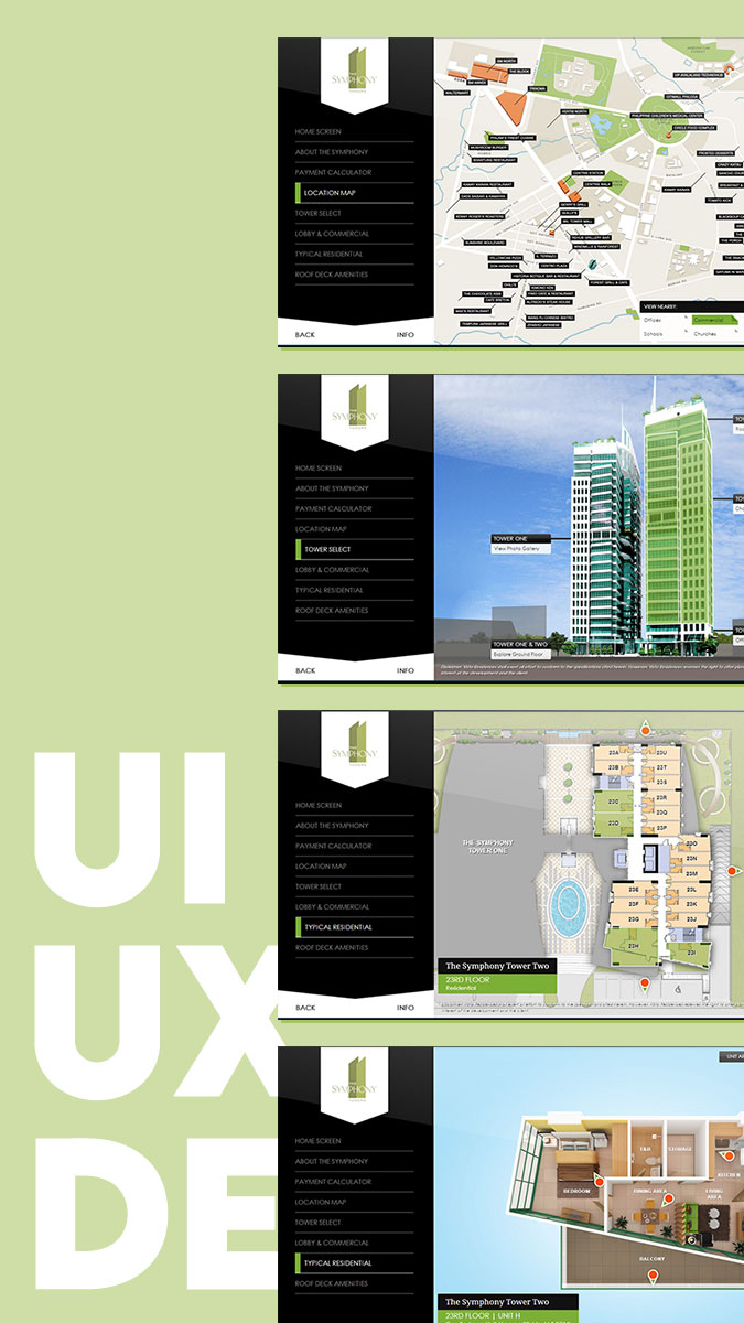 The Symphony Towers App Design Studies