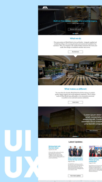 Allied Metals Website Redesign