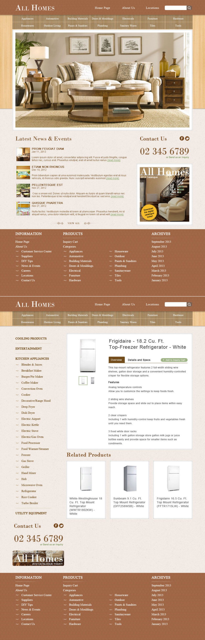 AllHome Website - Design 2