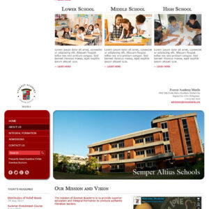 Everest Academy Manila Website Design #3