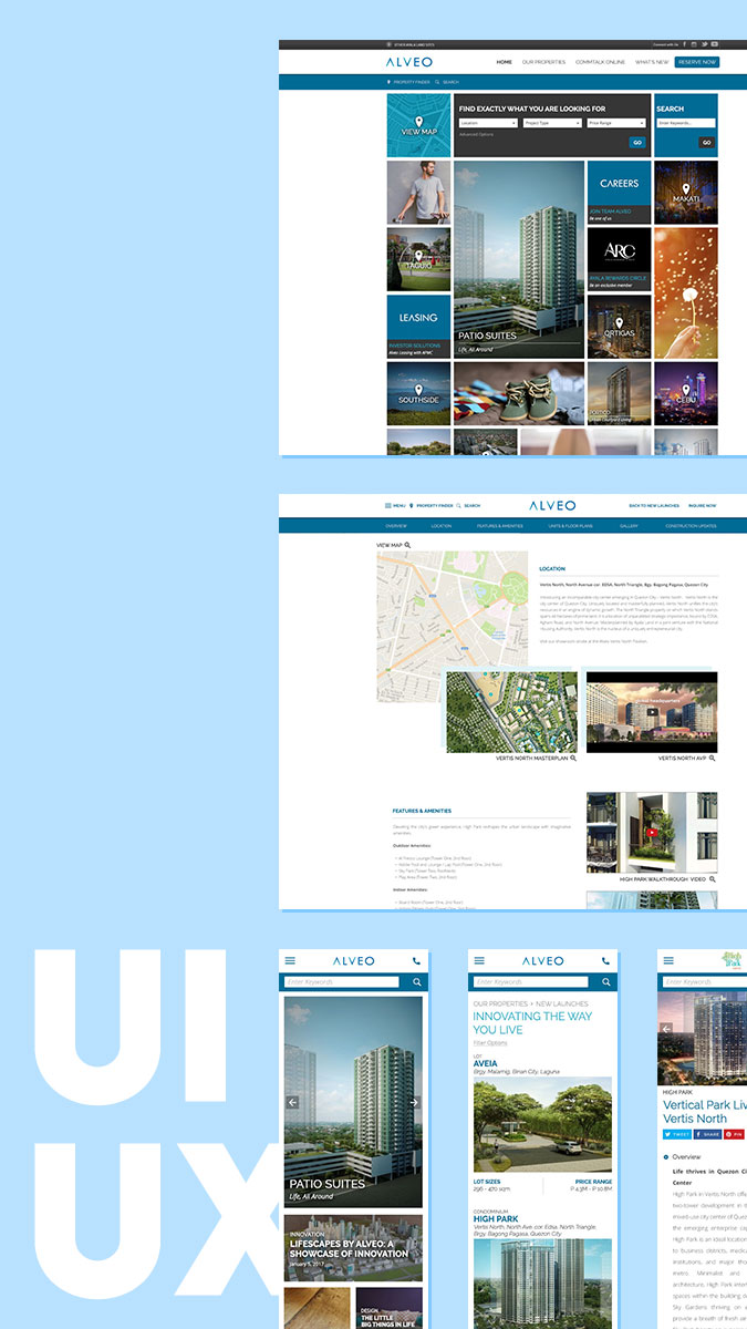 Alveo Land Responsive Website