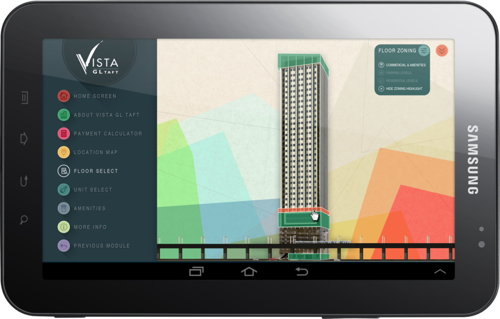 Vista GL Taft IM - Floor Select (Android)