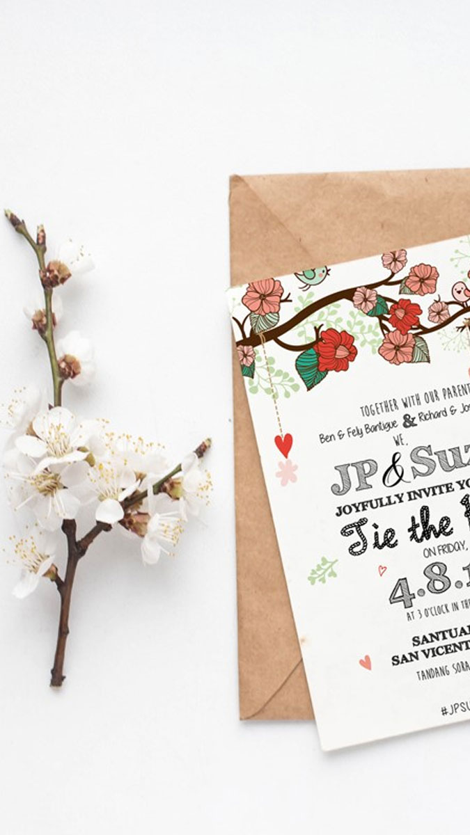 Rustic-Themed Wedding Invitation